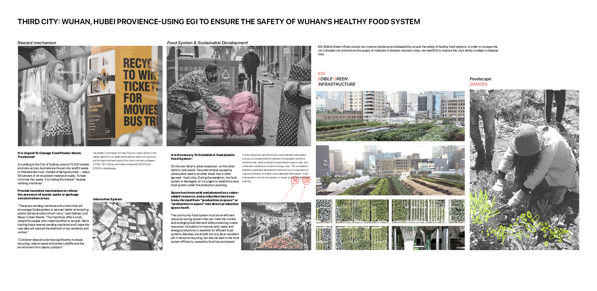 Using EGI to Ensure the Safety of Wuhan's Healthy Food System (Wuhan)